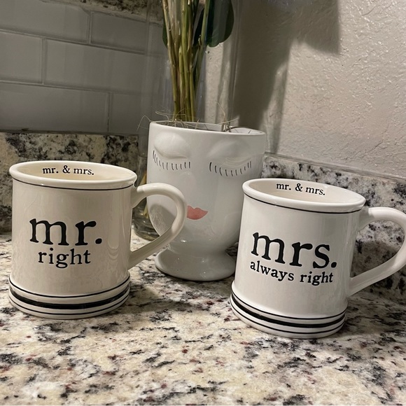 MUD PIE Mr. & Mrs. Coffee Mug Set - Picture 7 of 15